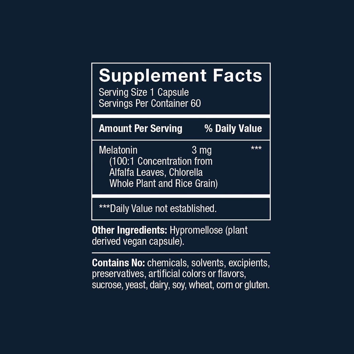 Herbatonin® 3Mg - the First Phyto-Melatonin (Natural Plant Melatonin) for Sleep Cycle, Body Clock and Circadian Rhythm Support for Jet Lag, Shift Work and Sleeplessness 60 Vegan Capsules
