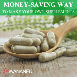 Wananfu Size 4 Empty Capsules Vegetarian (100 Count) Bundle with 2 Micro Lab Spoons, Clear Fillable Veggie Pill Capsules Size 4 for Making Your Own Supplements