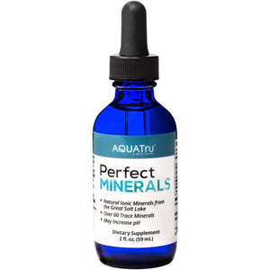 Aquatru Perfect Minerals – Mineral Drops for Water – Enrich with 72 Trace Minerals Including Magnesium, Zinc & Calcium – 60Ml Bottle Mineralizes up to 230 Liters of Water