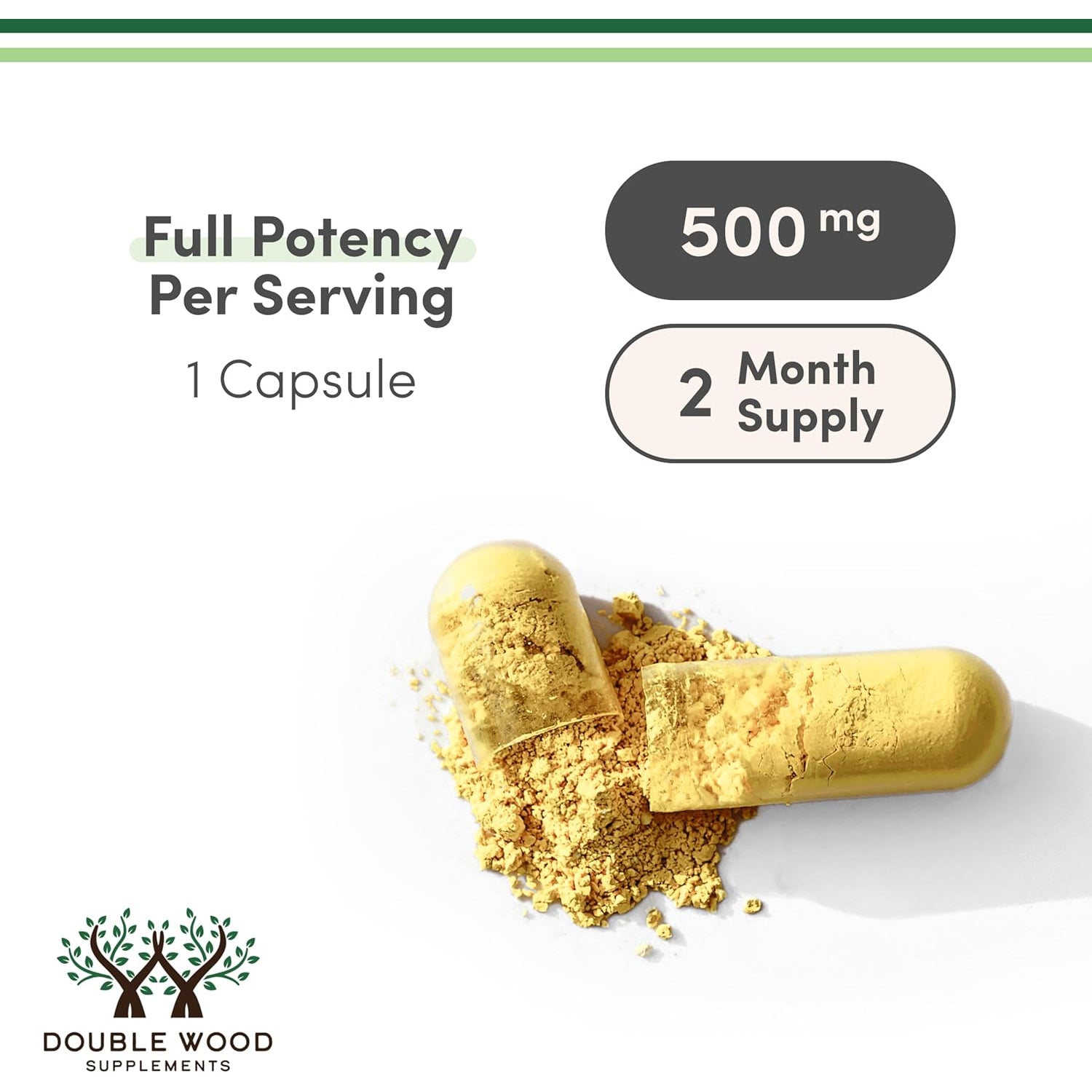 Berberine Supplement 500Mg, High Purity 97% Hcl, 60 Capsules (Third Party Tested, Non-Gmo, Gluten Free, Vegan Safe) AMPK Activator - Berberine HCL for Cardiovascular Health by Double Wood