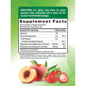 Nature'S Truth Potassium Magnesium Citrate Gummies | 60 Count | Vegan, Non-Gmo & Gluten Free Supplement