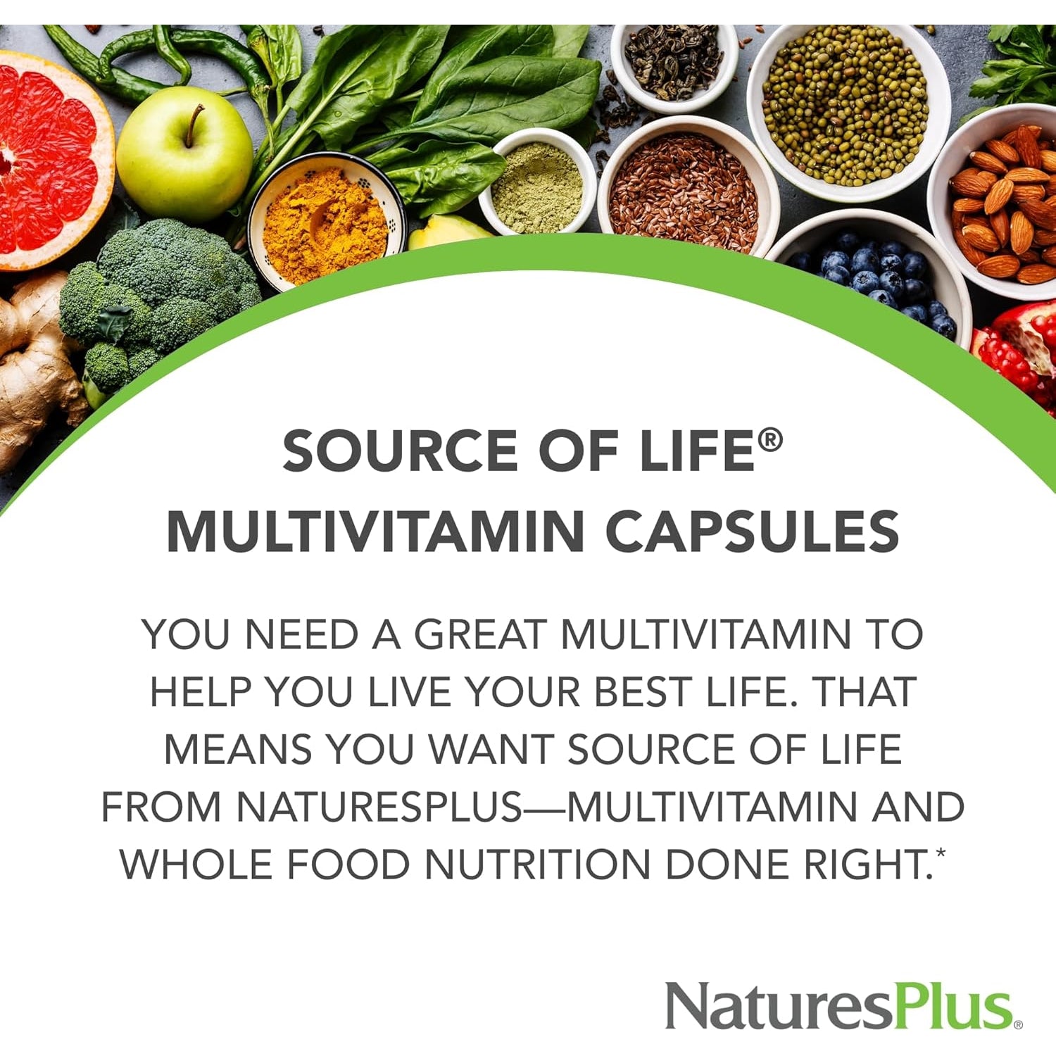 Naturesplus Source of Life - 180 Capsules - Multivitamin & Mineral Supplement - Supports Natural Energy & Overall Well-Being - Gluten Free, Vegetarian - 20 Servings