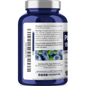 Nusapure Pterostilbene 150Mg 180 Veggie Caps (Non-Gmo, Vegan)