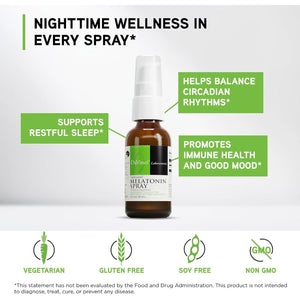DAVINCI Labs Liposomal Melatonin Spray - Sleep Support Supplement - Bedtime Spray with 3Mg Melatonin per Serving - Fast-Acting Formula - Supports Restful Sleep - 30 Ml