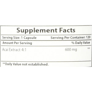 #1 Acai Berry 600Mg per Serving by Best Naturals -- 100% Pure High Potency -- Supports Fat Metabolism -- Manufactured in a USA Based GMP Certified Facility and Third Party Tested for Purity. Guaranteed!! (120 Caps)