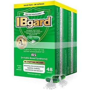 Ibgard Daily Gut Health Support Dietary Supplement, 96 Capsules (Packaging May Vary)