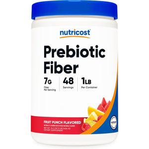 Nutricost Prebiotic Fiber Fruit Punch Flavored (1 Pound) - Vegan, Gluten-Free, Gmo-Free