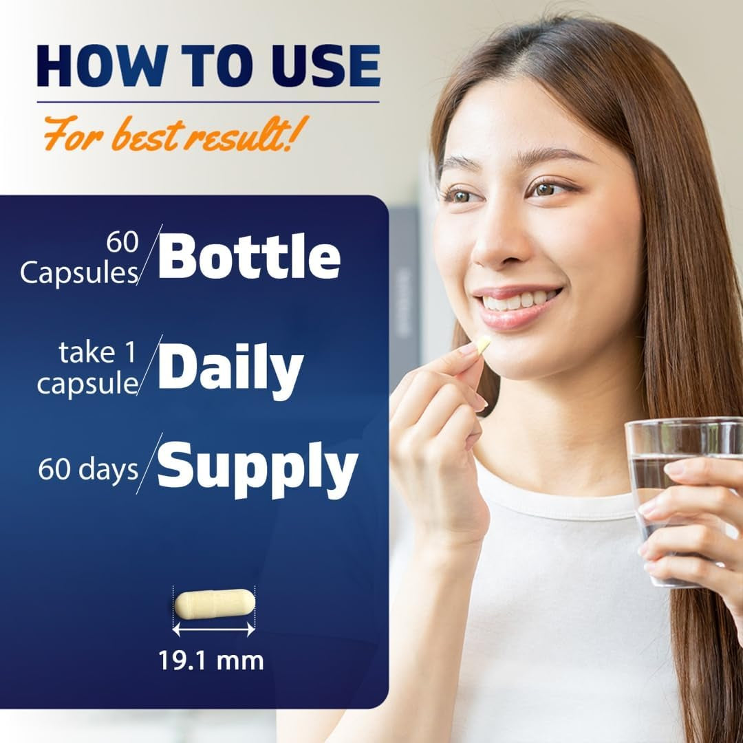 Vitamatic Lactobacillus Reuteri Complex – 22 Billion CFU per Delayed Release Capsule – 60 Capsules – Digestive & Gut Health Support – with Prebiotic Inulin Fiber