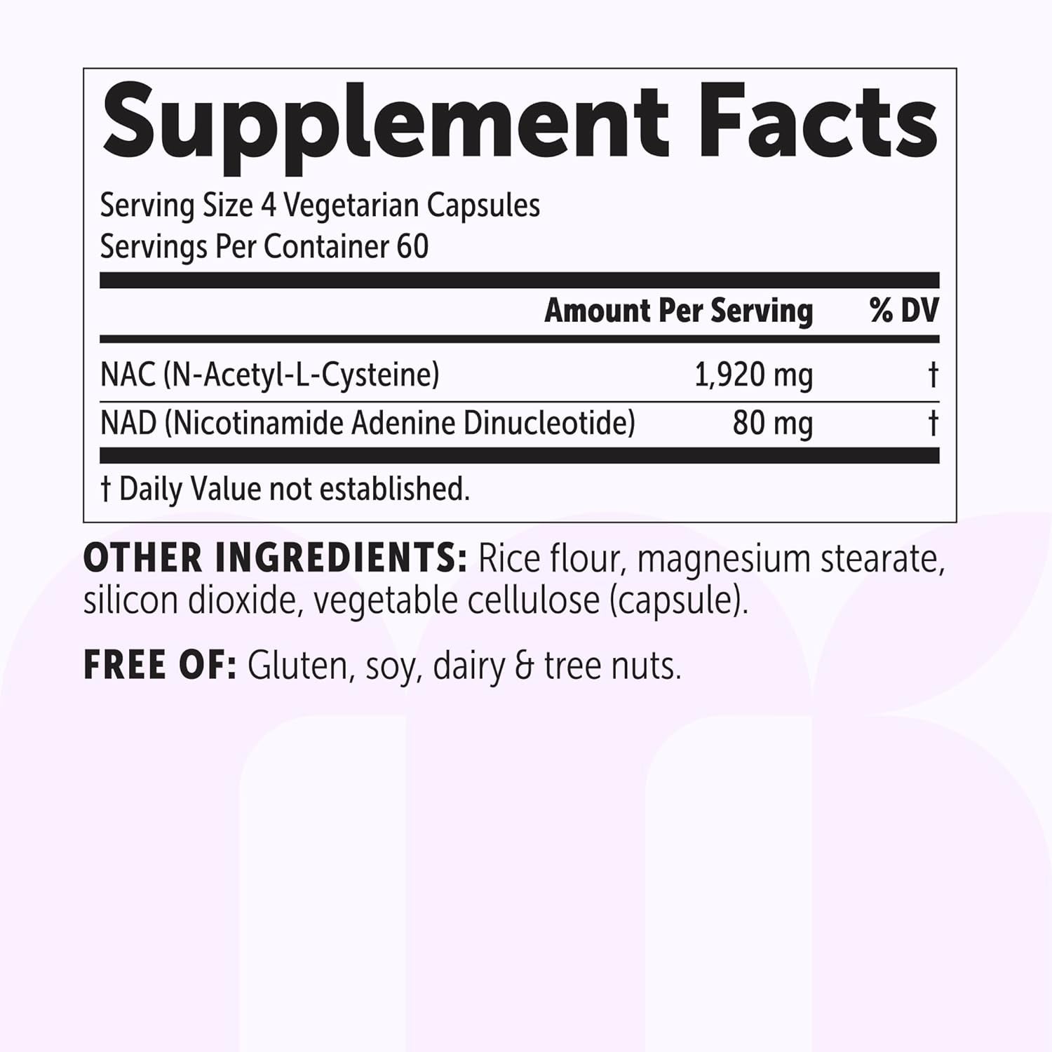 Micro Ingredients NAC with NAD+ 2,000 Mg per Serving, 240 Vegetarian Capsules | 2-In-1 N-Acetyl-L-Cysteine with Nicotinamide Adenine Dinucleotide | Non-Gmo, Gluten Free