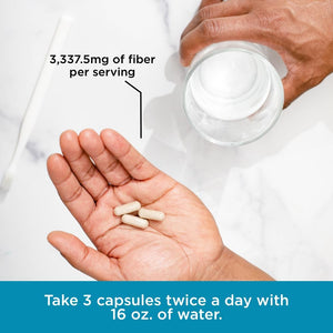 Pure for Men Stay Ready Fiber Extra Strength Supplement | Digestive Regularity | Bowel Movement & Gut Health Support | Vegan Cleanliness | Proprietary Formula | 120 Vegan XL Capsules