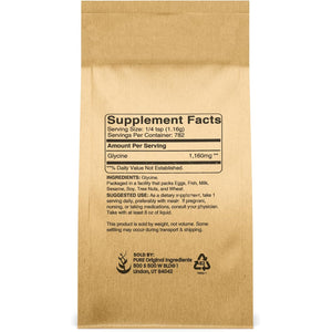 Pure Original Ingredients Glycine Powder (2Lb) Non-Gmo, Non-Essential Amino Acid, Allergen-Free