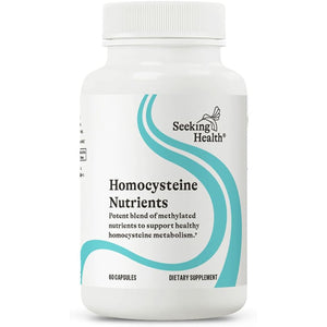 Seeking Health Homocysteine Nutrients - Supplement Formula with L-Methylfolate & Vitamin B12, B6 & B2 - Supports Healthy Cognition & Brain Function - Aids Homocysteine Metabolism - 60 Capsules