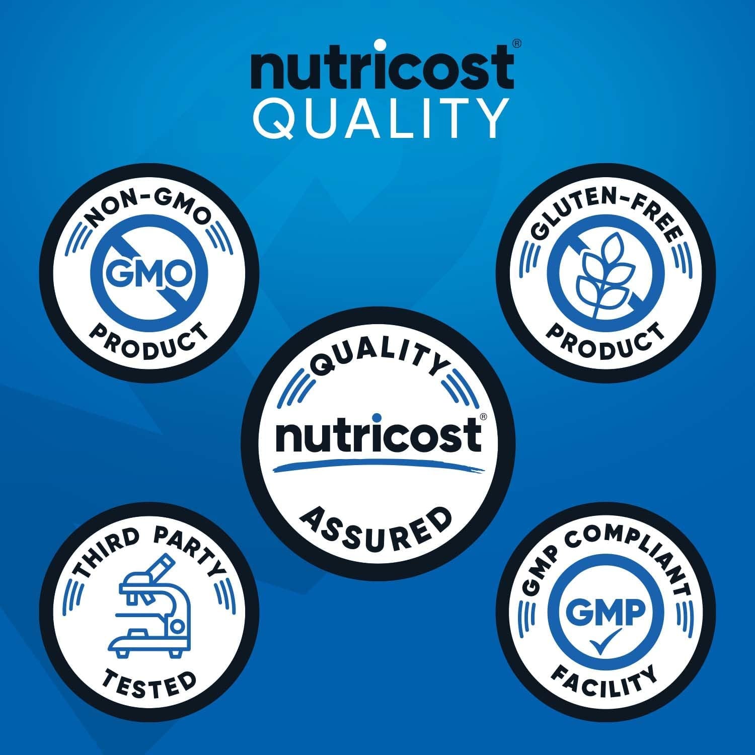 Nutricost HMB (Beta-Hydroxy Beta-Methylbutyrate) 1000Mg (240 Capsules) - 500Mg per Capsule, 120 Servings - Gluten Free and Non-Gmo