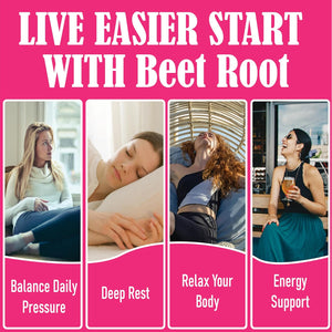 Beet Root Capsules – 1300Mg Beetroot Powder for Natural Energy & Endurance Support, Non-Gmo, 60 Capsules, 30-Day Supply (1Pc)
