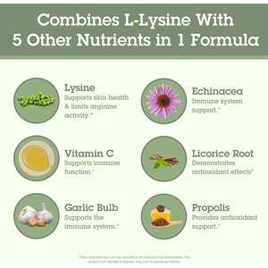 Quantum Health Super Lysine+ / Advanced Formula Lysine+ Immune Support with Vitamin C, Echinacea, Licorice, Propolis, Odorless Garlic (180 Tablets), Packaging May Vary