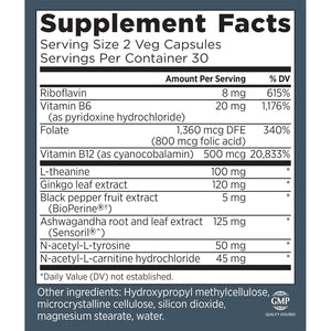 Primal Health Cogniforce - Memory & Brain Health - Acetyl L-Carnitine Formula - Better Cognitive Performance - Clarity + Focus + Better Recall + Calm Thinking - Dietary Supplement - 60 Capsules