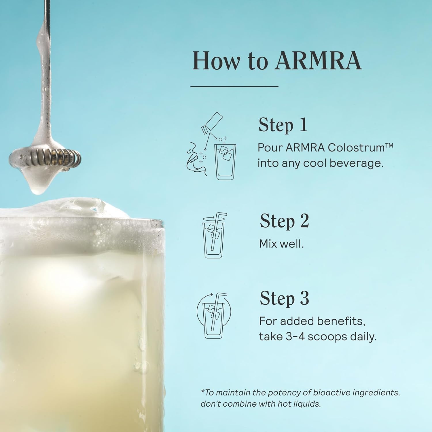 ARMRA Colostrum Powder | Unflavored | Gut Health & Bloating | Skin & Hair | Immunity | Keto, Gluten & Fat-Free | 30 Servings