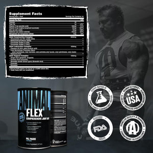 Animal Flex - Glucosamine Chondroitin Joint Supplement for Women and Men Discomfort with Turmeric, MSM, Boswellia for Cartilage, Joint Health, Muscles, Back, Knees, Shoulder, and Hip, 44 Packs