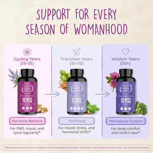 Happy Healthy Hippie Hormone Balance for Women — PMS Support & PMDD, Mood, Cycle Regularity — Chasteberry Supplements with Maca, Dong Quai, Black Cohosh — Vegan, Non-Gmo, 60 Capsules