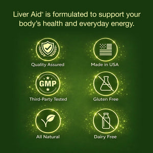 Liverite Liver Aid 60 Tablets, Supports Healthy Liver Function, Cleansing, Energy & Daily Wellness