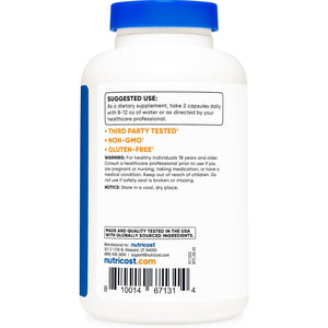 Nutricost L-Proline 1000Mg, 180 Capsules (90 Servings) - 500Mg per Cap, Non-Gmo, Gluten Free