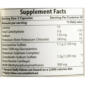 Best Naturals Glucosamine Chondroitin and MSM (Non-Gmo) - Promotes Joint Health - 180 Count