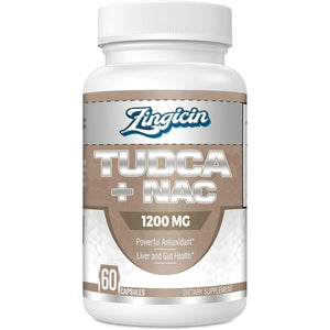 TUDCA with NAC Supplement 1200Mg - 60 Capsules,Powerful TUDCA Bile Salt plus N-Acetyl-Cysteine,Antioxidant Supplements for Liver,Digestion,Pack of 1,60.0 Count