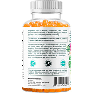 Vitamatic Hydrolyzed Collagen Gummies with Vitamin C, Zinc and Biotin, 200 Mg - Healthy Skin Support - 60 Gummies