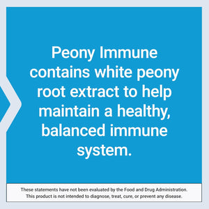 Life Extension Peony Immune, White Peony Root, Immune Health Support, Immune System, Gluten-Free, Non-Gmo, Vegetarian, 60 Capsules